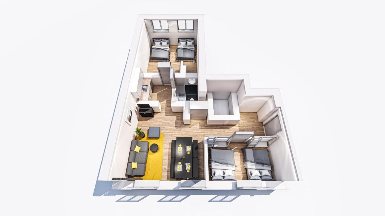 Marienplatz Apartment 2 Bedrooms Living Room Kitchen Munique Exterior foto